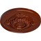 Ekena Millwork Monique Ceiling Medallion (Fits Canopies up to 3 3/4"), Hand-Painted Firebrick, 13 3/4"OD x 1"P CM13MOFIF - alternate 2